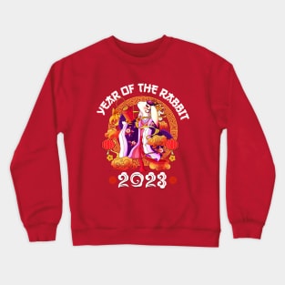 Lion Dance Zodiac Chinese New Year -2023 Year Of The Rabbit Crewneck Sweatshirt